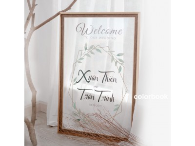 Bảng Welcome ngày Cưới