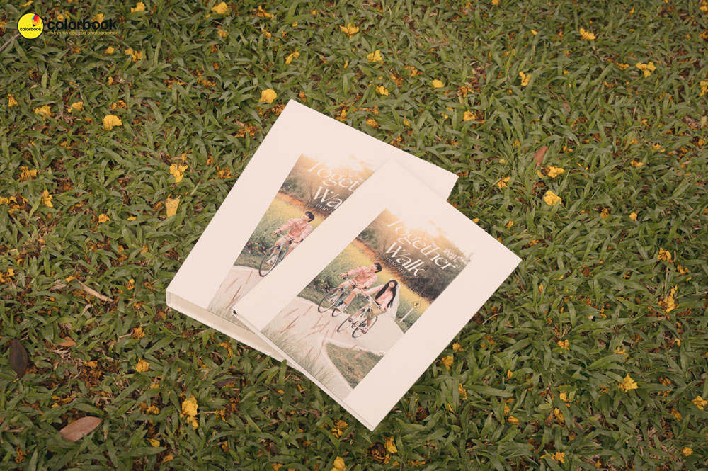 album cưới in trực tiếp trên bìa