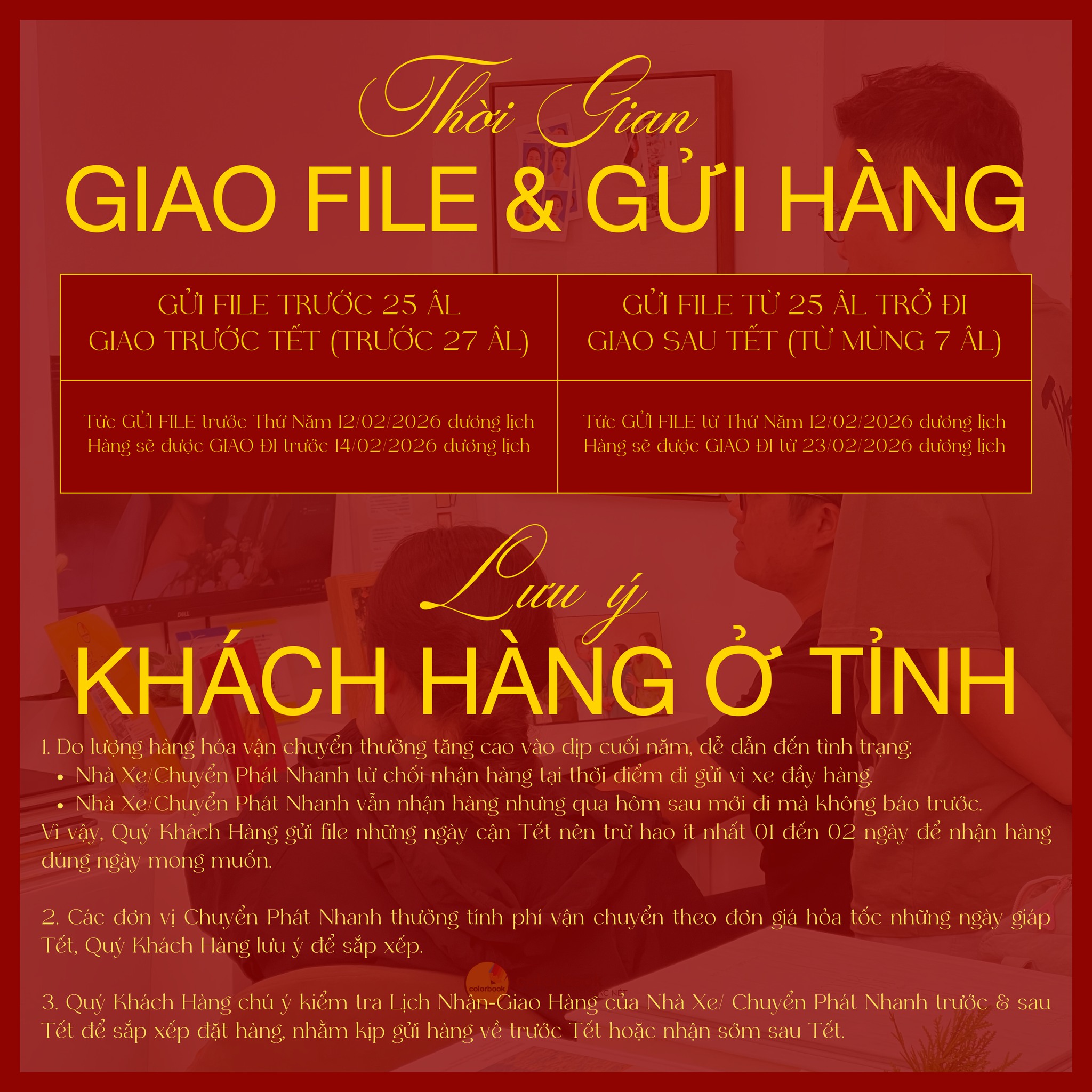 Colorbook gửi đến mọi người lịch nghỉ Tết Bính Ngọ