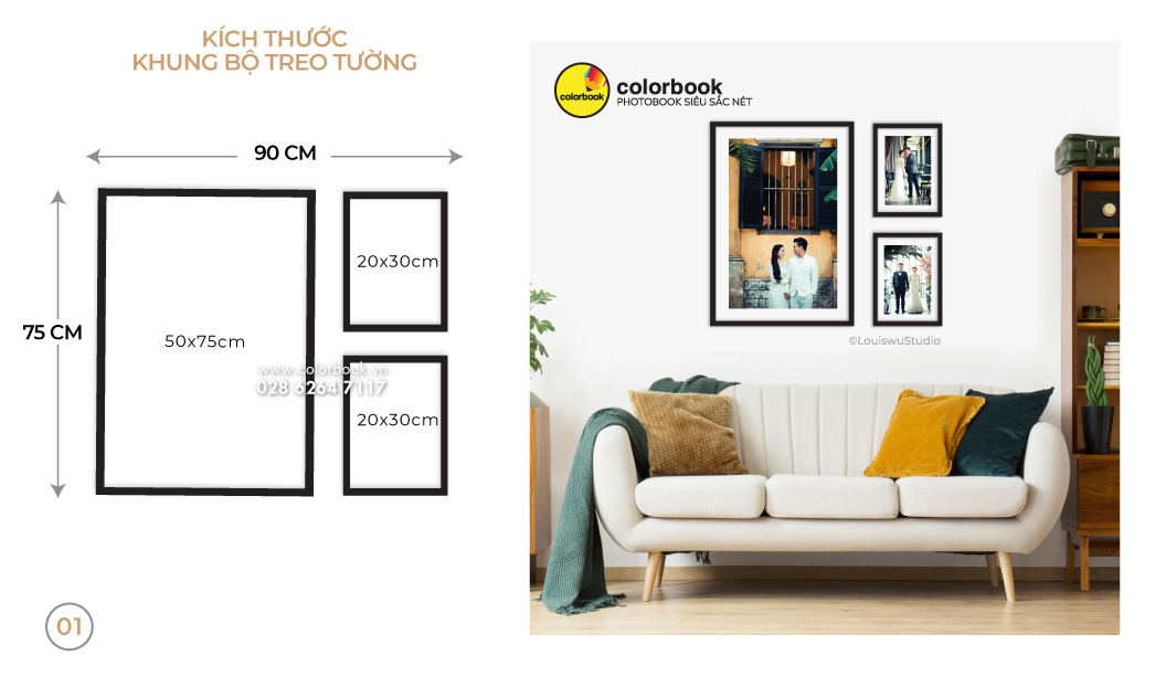 Tập hợp những bức ảnh gia đình trong bộ khung treo tường sẽ là một cách để trưng bày chúng một cách tinh tế và đẹp mắt. Hãy đến với chúng tôi để lựa chọn bộ khung phù hợp với căn nhà của bạn.