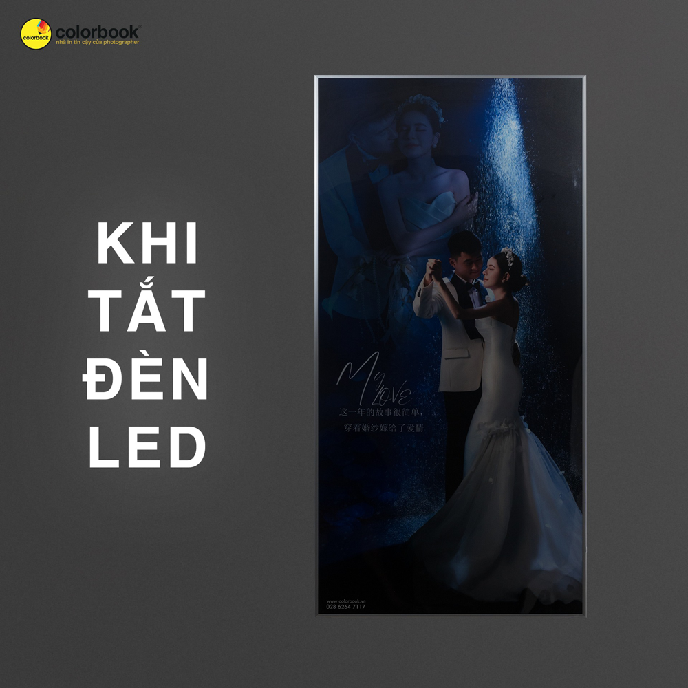 ảnh cưới khổ lớn phát sáng