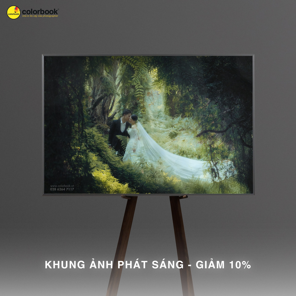 Khung ảnh phát sáng LED Titan 3D cao cấp