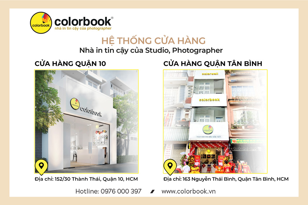 cửa hàng Colorbook chuyên in ảnh cưới và album