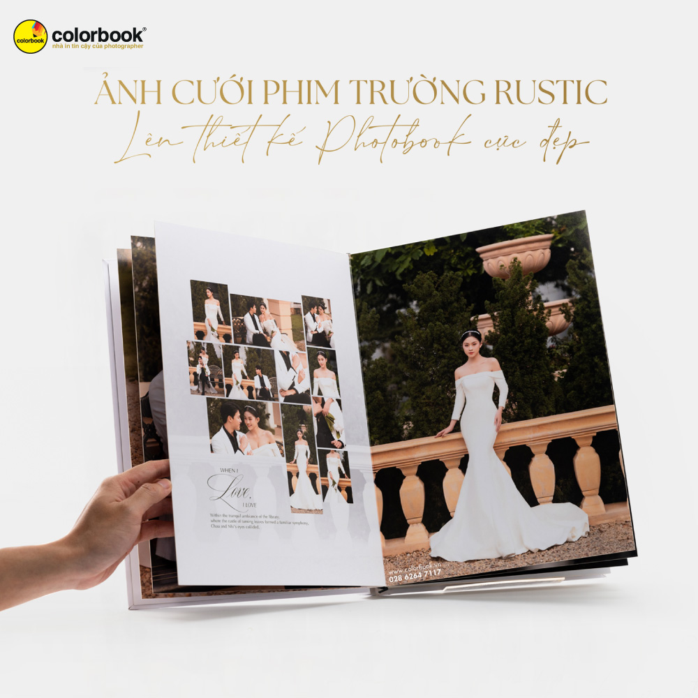 Thiết kế album cưới ngoại cảnh phim trường Rustic