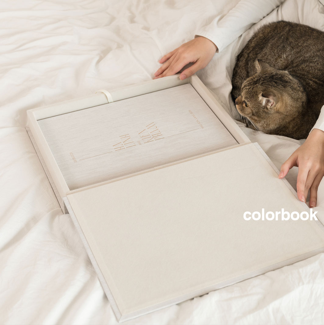 Album cưới cao cấp Luxe Linen kèm hộp bảo quản đồng bộ