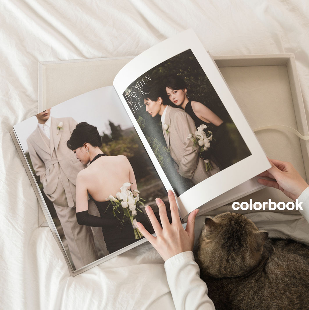 Album cưới photobook cao cấp Luxe Linen in ảnh cô dâu chú rể