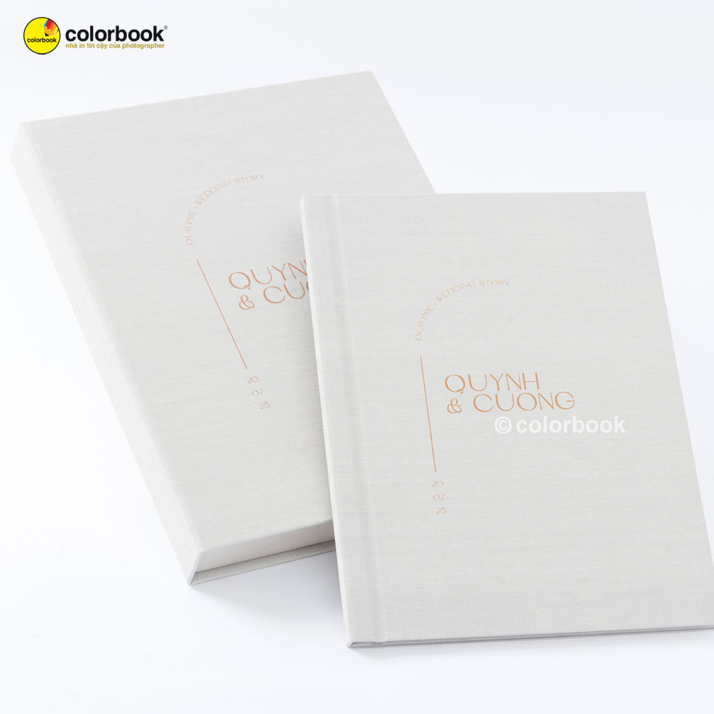 Cặp album cưới photobook cao cấp Luxe Linen