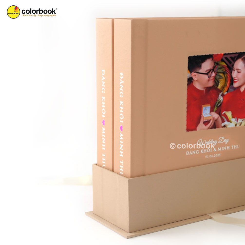 Hộp mica trong suốt đựng album cưới photobook, thiết kế tinh tế"