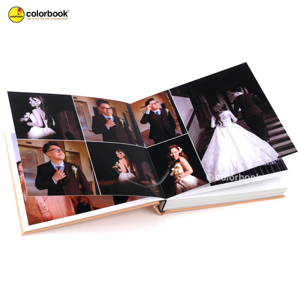 Mẫu album cưới sang trọng với in ảnh chất lượng cao